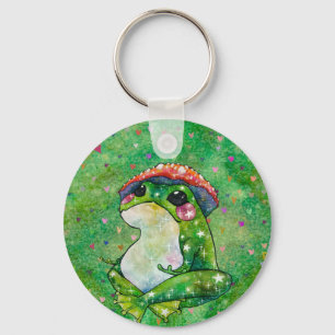 Kikker met de naam Clover Sleutelhanger