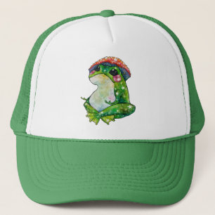 Kikker met de naam Clover Trucker Pet