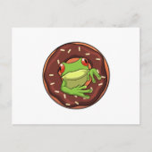 Kikker met Donut Briefkaart (Voorkant)