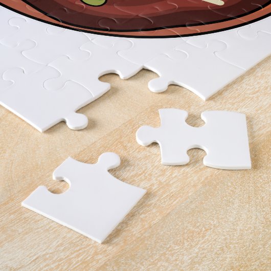 Kikker met Donut Legpuzzel (Zijkant)