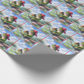 Kikker met een Mok bier Cadeaupapier (Hoek)