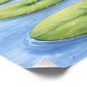 Kikker met een Mok bier Perfect Poster (Hoek)