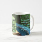 Kikker met een Mok van het Bericht (Voorkant rechts)