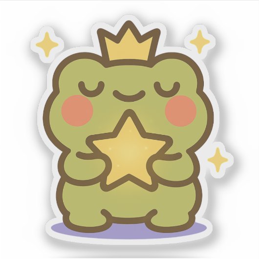 Kikker met een Star Sticker (Voorkant)