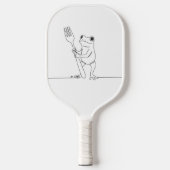 Kikker met een vork pickleball paddle (Voorkant)