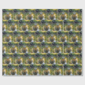 Kikker met een Water Splash Crown Cadeaupapier (Vlak)