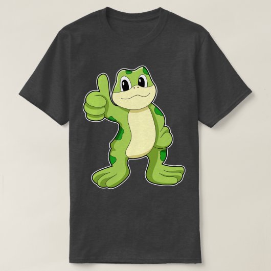 Kikker met goedkeuring t-shirt (Design voorkant)