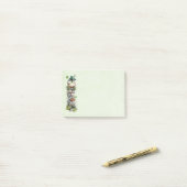 Kikker met groene hoed en klavertje vier schattig post-it® notes (Op bureau)
