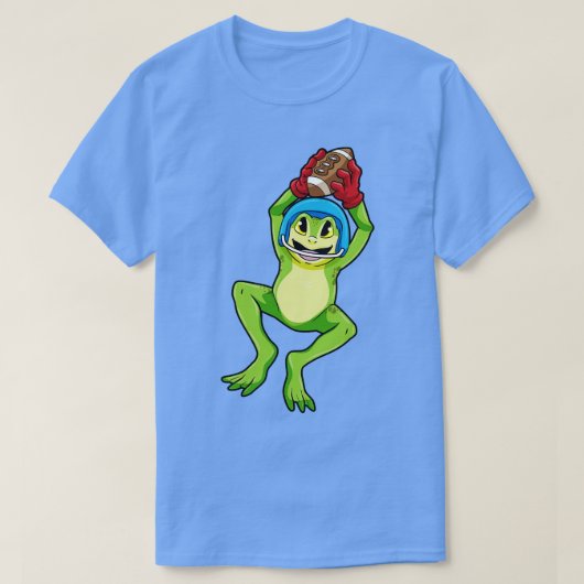 Kikker met haar en helm t-shirt (Design voorkant)