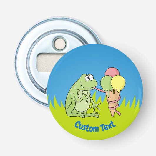Kikker met Icecream Bottle Opener (Voorkant)