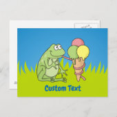Kikker met Icecream-Briefkaart Briefkaart (Voorkant / Achterkant)
