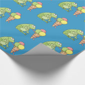 Kikker met Icecream Cadeaupapier (Hoek)