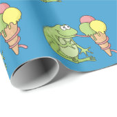 Kikker met Icecream Cadeaupapier (Rol Hoek)