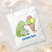Kikker met Icecream Favor Bag Bedankzakje (Geknipt)