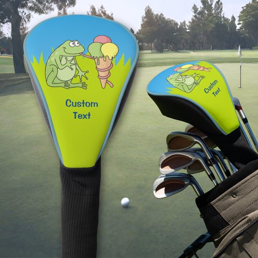 Kikker met Icecream Golfheadcover