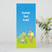 Kikker met Icecream Kaart (Staand voorkant)