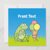 Kikker met Icecream Kaart (Voorkant)