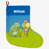 Kikker met Icecream Kleine Kerstkous Grote Kerstsok (Voorkant)
