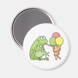 Kikker met Icecream Magneet