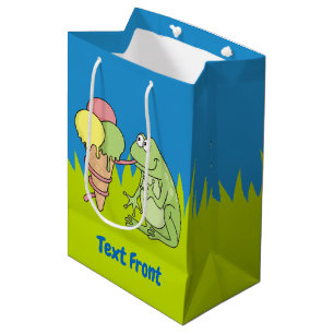 Kikker met Icecream Medium Gift Bag Cadeauzakje