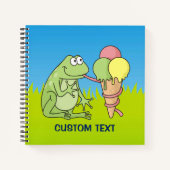 Kikker met Icecream Notitieboek (Voorkant)