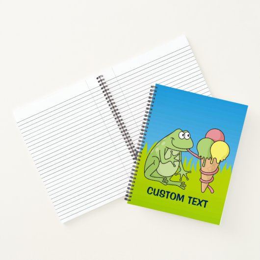 Kikker met Icecream Notitieboek (Binnen)