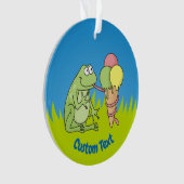 Kikker met Icecream Ornament (voorkant)