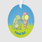 Kikker met Icecream Ornament (voorkant)