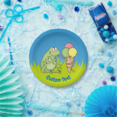 Kikker met Icecream Paper Bord (Feest)