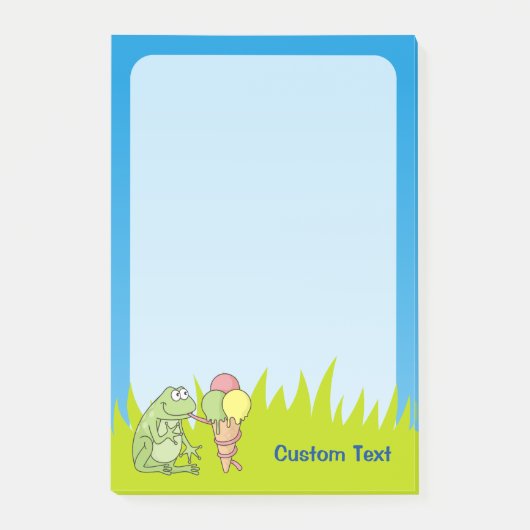 Kikker met Icecream Post-it® Notes (Voorkant)