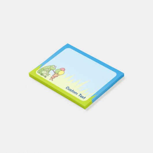 Kikker met Icecream Post-it® Notes (Schuin)