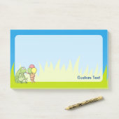 Kikker met Icecream Post-it® Notes (Op bureau)