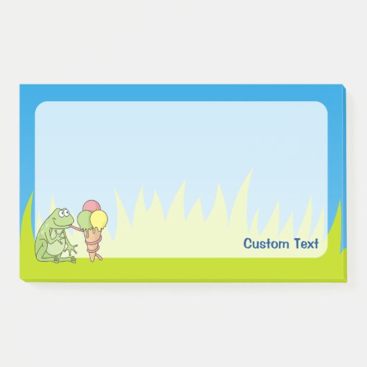 Kikker met Icecream Post-it® Notes (Voorkant)