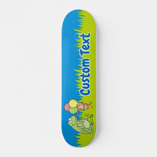 Kikker met Icecream Skateboard (Voorkant)