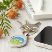 Kikker met Icecream Sleutelhanger (Zijkant)