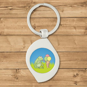 Kikker met Icecream Sleutelhanger