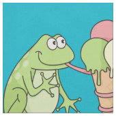 Kikker met Icecream Stof (Close Up)