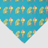 Kikker met Icecream Tissuepapier (Detail)