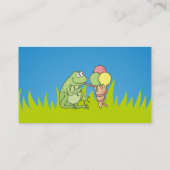 Kikker met Icecream Visitekaartje (Achterkant)