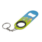 Kikker met Ijs Keychain Flesopener Mini Flessenopener (Voorkant Gekanteld)