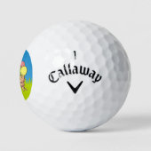 Kikker met ijsje golfballen (Logo)