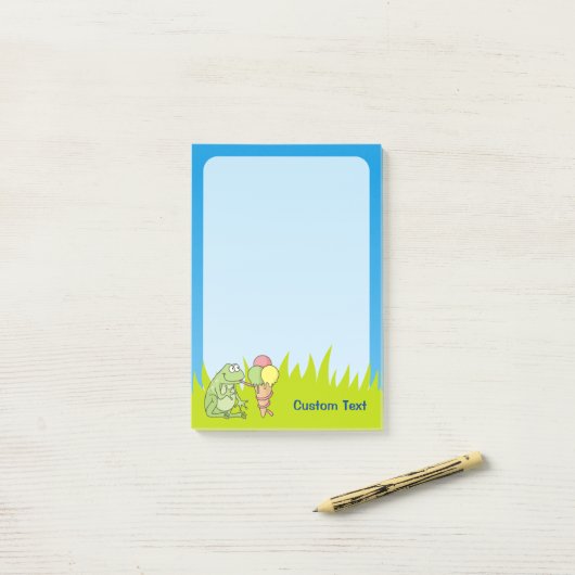 Kikker met Ijsje Post-it® Notes (Op bureau)