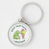 Kikker met Ijsje Sleutelhanger (Voorkant)