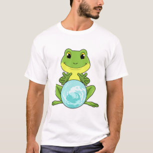 Kikker met kristalbal t-shirt