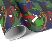 Kikker met kunstschildpad voor de kerstman cadeaupapier (Rol Hoek)