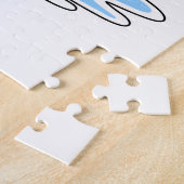 Kikker met leder tijdens zwemmen legpuzzel (Zijkant)