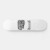 Kikker met Lotus Flower, voeg Jouw naam toe Persoonlijk Skateboard (Horizontaal)
