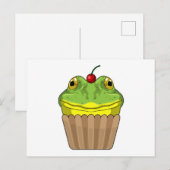 Kikker met Muffin Briefkaart (Voorkant / Achterkant)