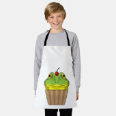 Kikker met Muffin Schort (Gedragen)