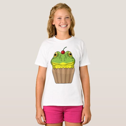 Kikker met Muffin T-shirt (Voorkant volledig)